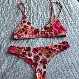 Kulani Kinis Pink Floral Bikini Set